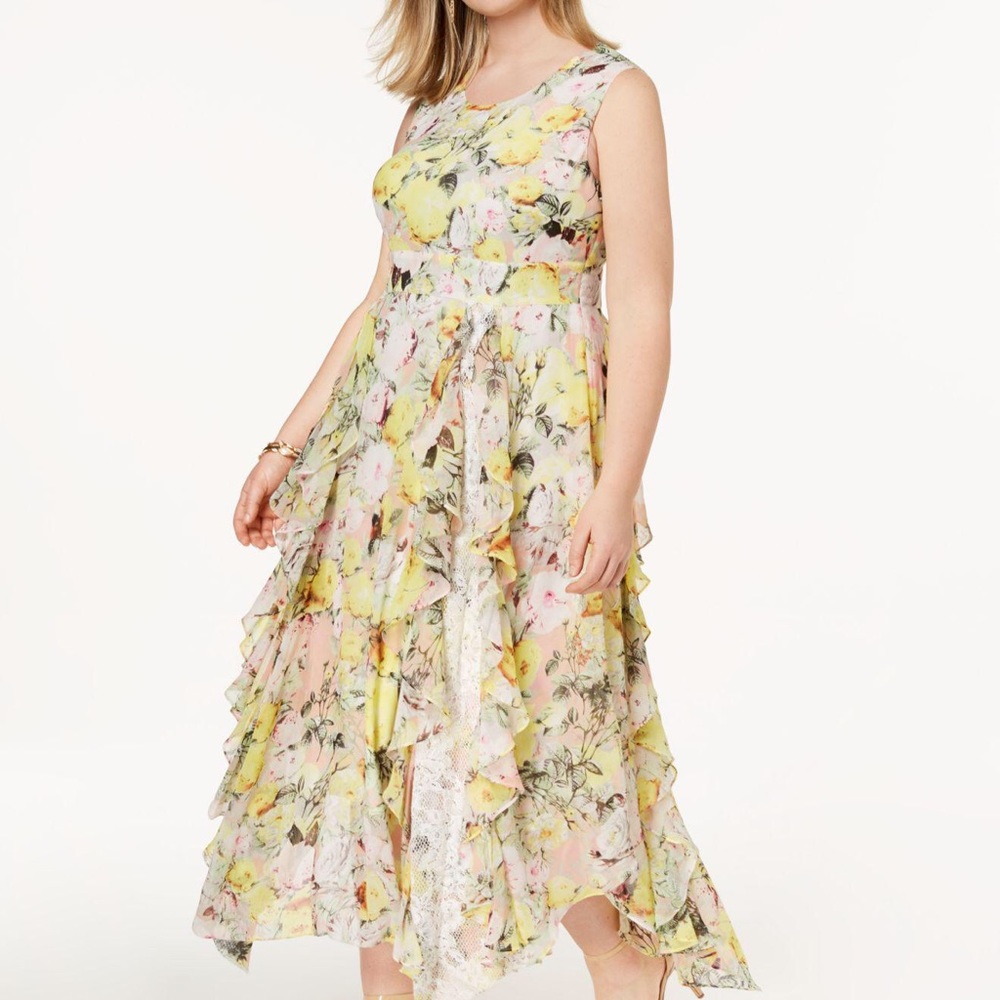 INC 18W floral maxi dress